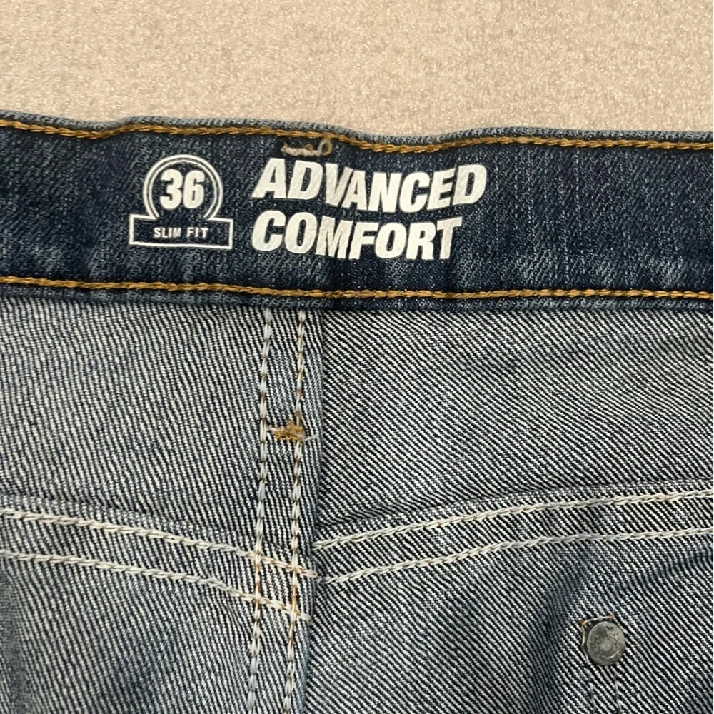 [34*34]Wrangler Classic Advanced Comfort Slim Fit Blue Men Jeans NWOT - Picture 3 of 9
